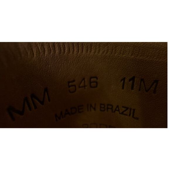 Massimo Matteo Bit Driver Loafer Mens 11 Cognac Leather Moccasin Slip On Luxury main image 5